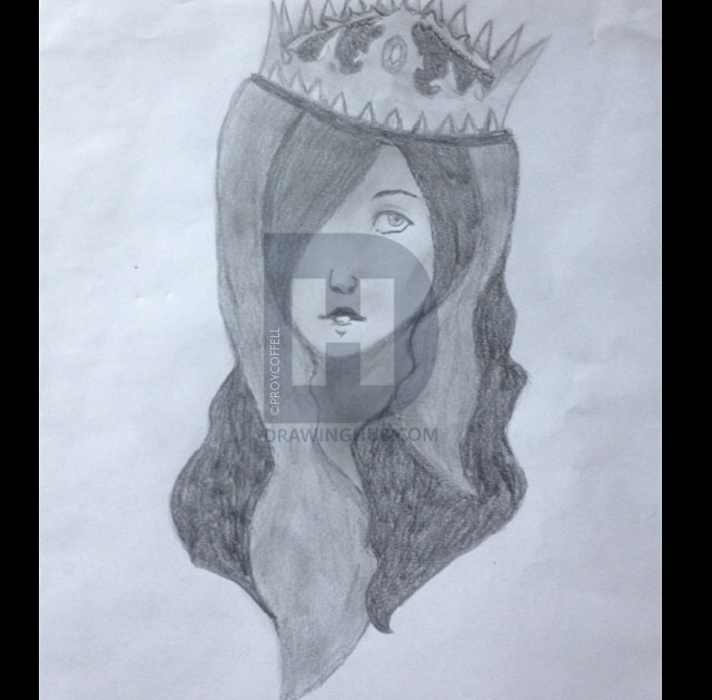 640x629 Medieval Queen Drawing - Medieval Queen Drawing