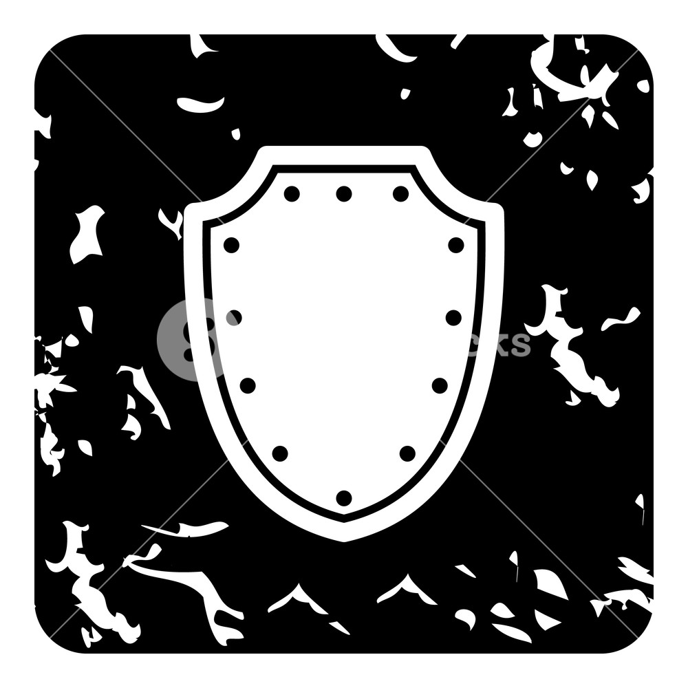 1000x1000 medieval shield icon grunge illustration of medieval shield icon - Medieval Shield Drawing