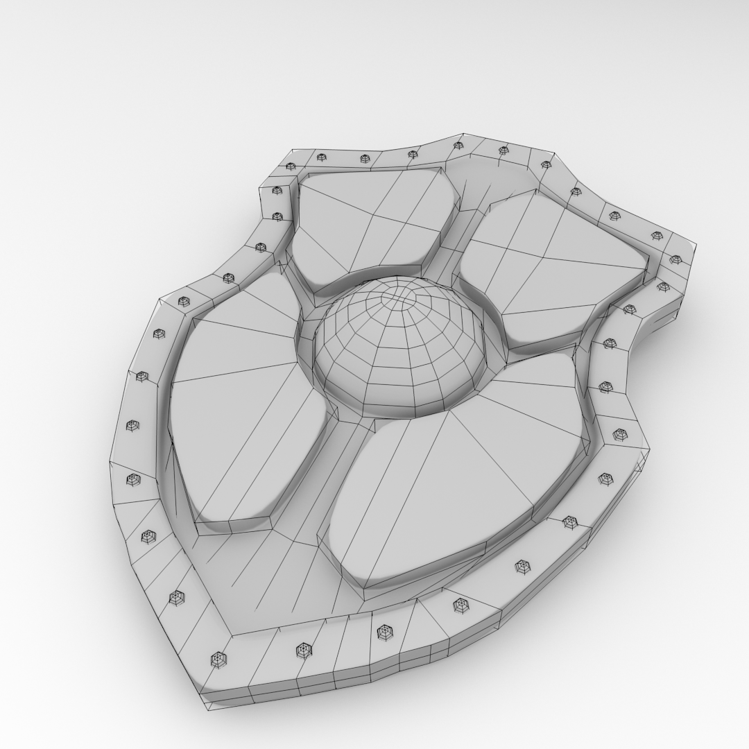1080x1080 Model Medieval Shield Cgtrader - Medieval Shield Drawing