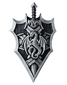 217x272 Dragon Shield And Sword Cosplaying - Medieval Shield Drawing