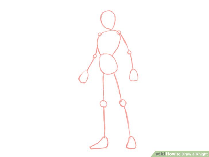 728x546 How To Draw A Knight - Medieval Soldier Drawing