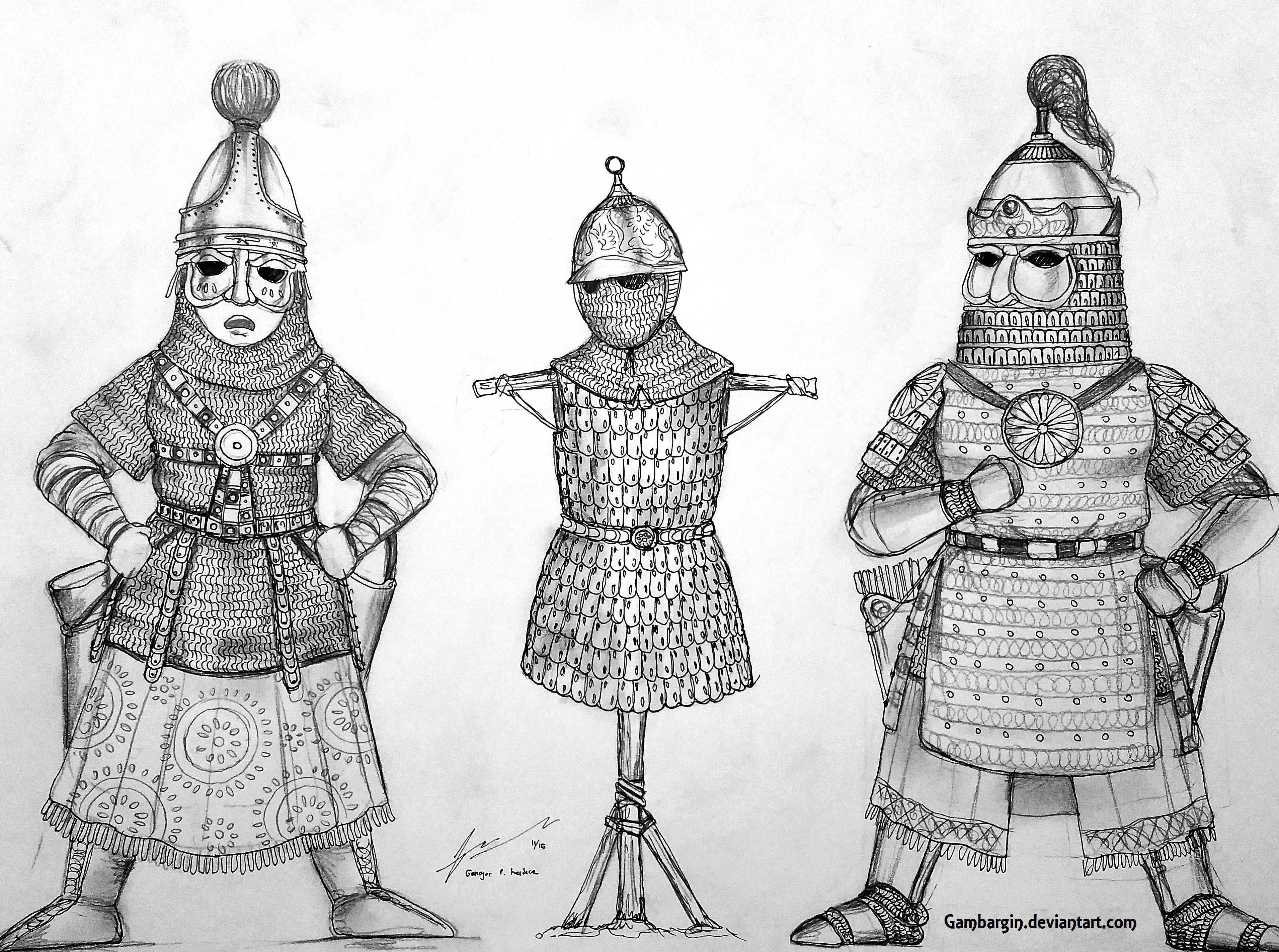 3821x2846 medieval persian women warrior sketch - Medieval Soldier Drawing