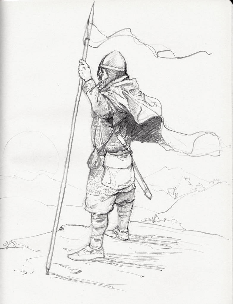 784x1020 Medieval Soldier Sketch - Medieval Soldier Drawing