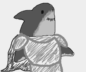 300x250 Super Shark The Medieval Soldier Drawing - Medieval Soldier Drawing