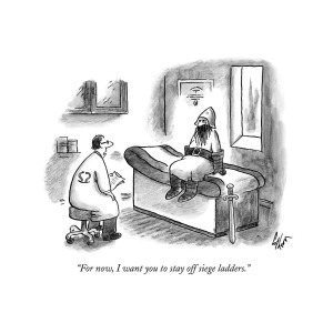 300x300 A Doctor Speaks To A Medieval Warrior Drawing - Medieval Warrior Drawing