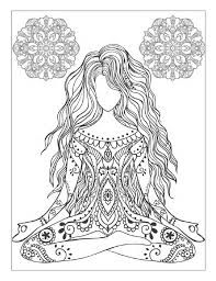 197x256 resultado de imagem para woman meditating drawing coloring pages - Meditation Drawing