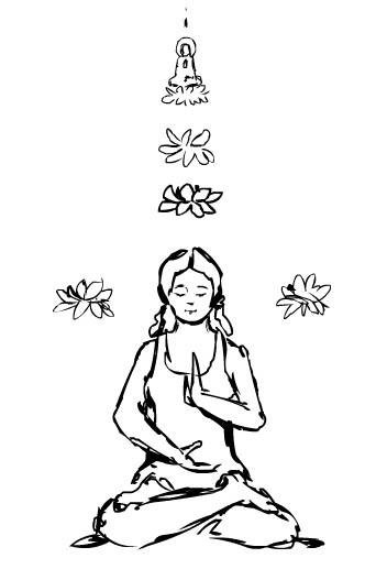 342x527 drawing meditation behind lies - Meditation Drawing