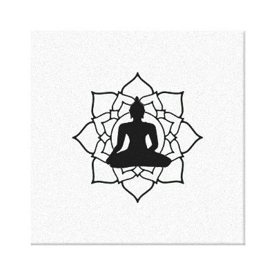 400x400 buddha in meditation canvas print relax - Meditation Pose Drawing