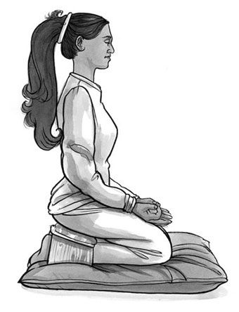 340x444 preparing for meditation sitting still - Meditation Pose Drawing