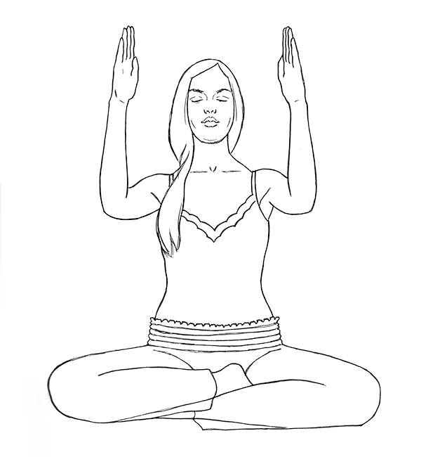Meditation Pose Drawing at Explore collection of