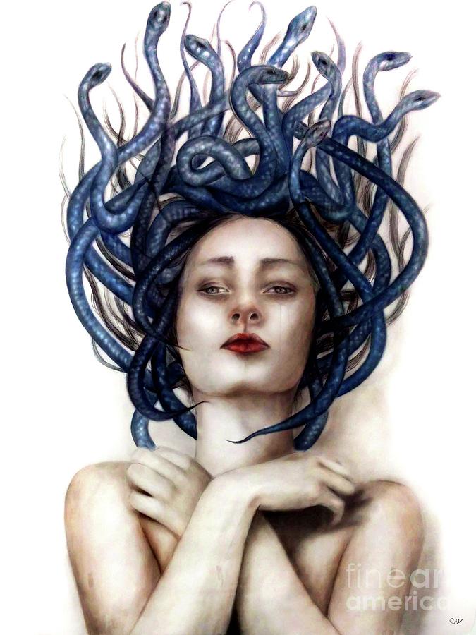 675x900 medusa drawing - Medusa Drawing
