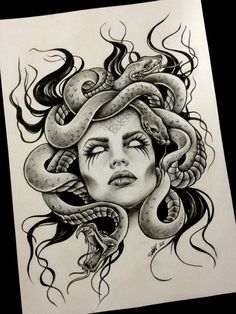 236x314 medusa drawing - Medusa Drawing