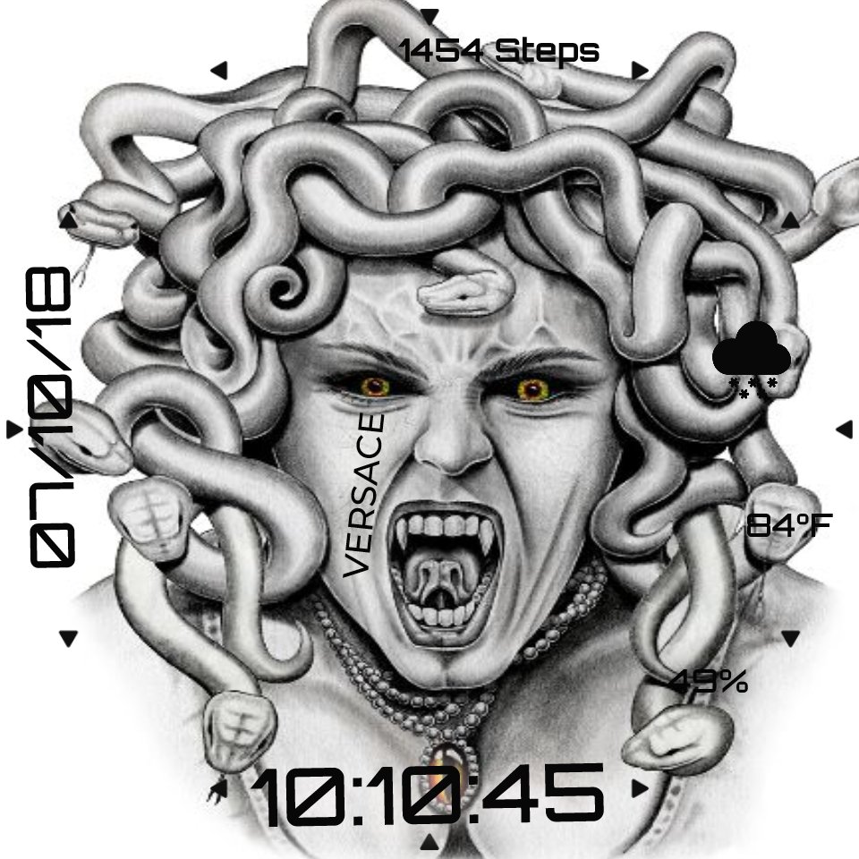 960x960 medusa - Medusa Face Drawing