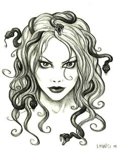 236x298 Medusa - Medusa Head Drawing