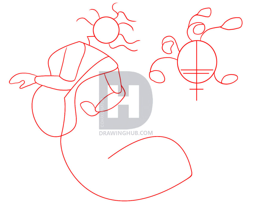 856x720 How To Draw Medusa, Step - Medusa Line Drawing