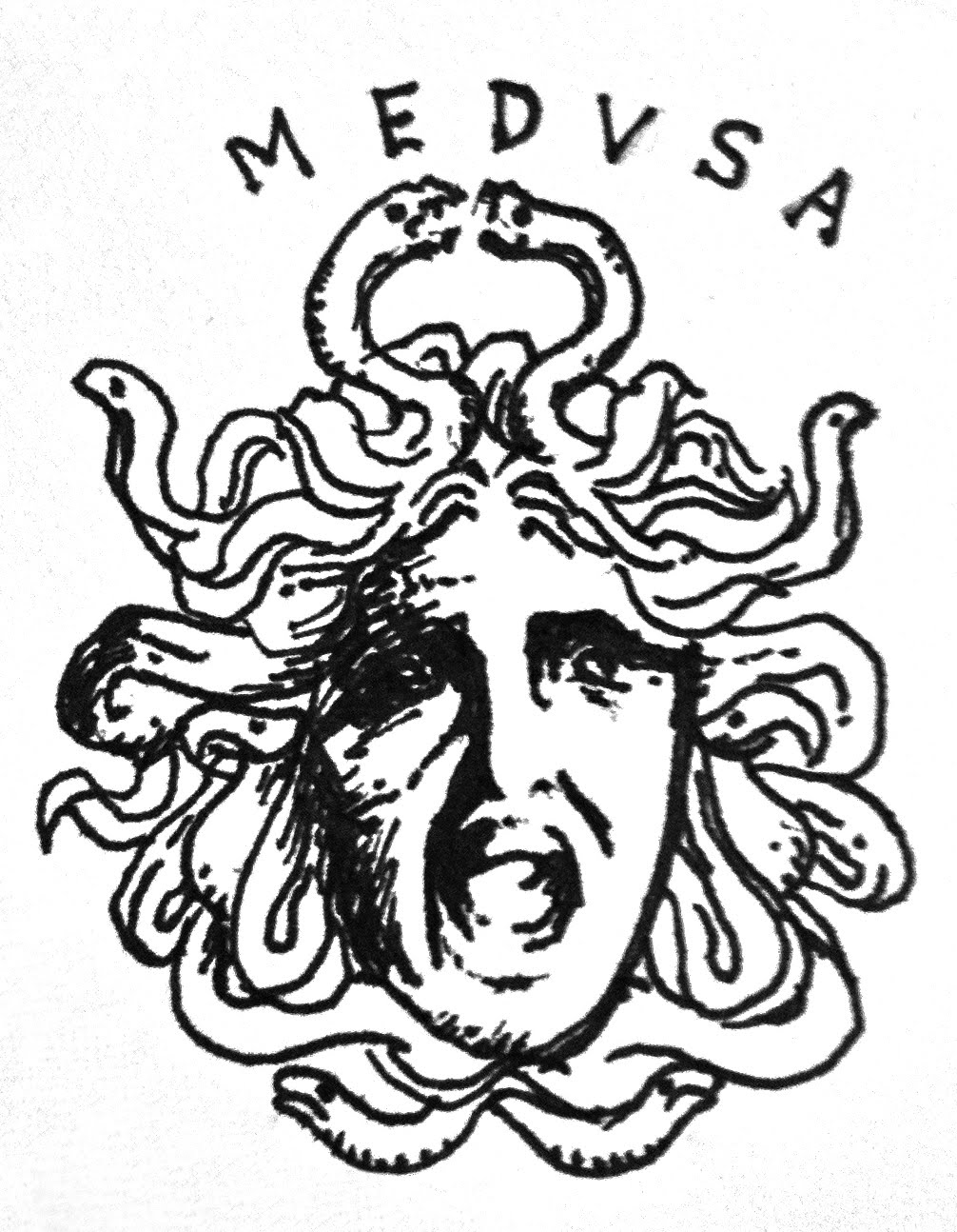 1006x1294 medusa mythology exam - Medusa Line Drawing