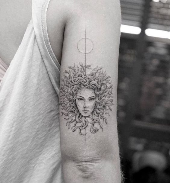 564x606 Medusa Tattoo These Ideas Will Either Scare You Or Make You - Medusa Tattoo Drawing