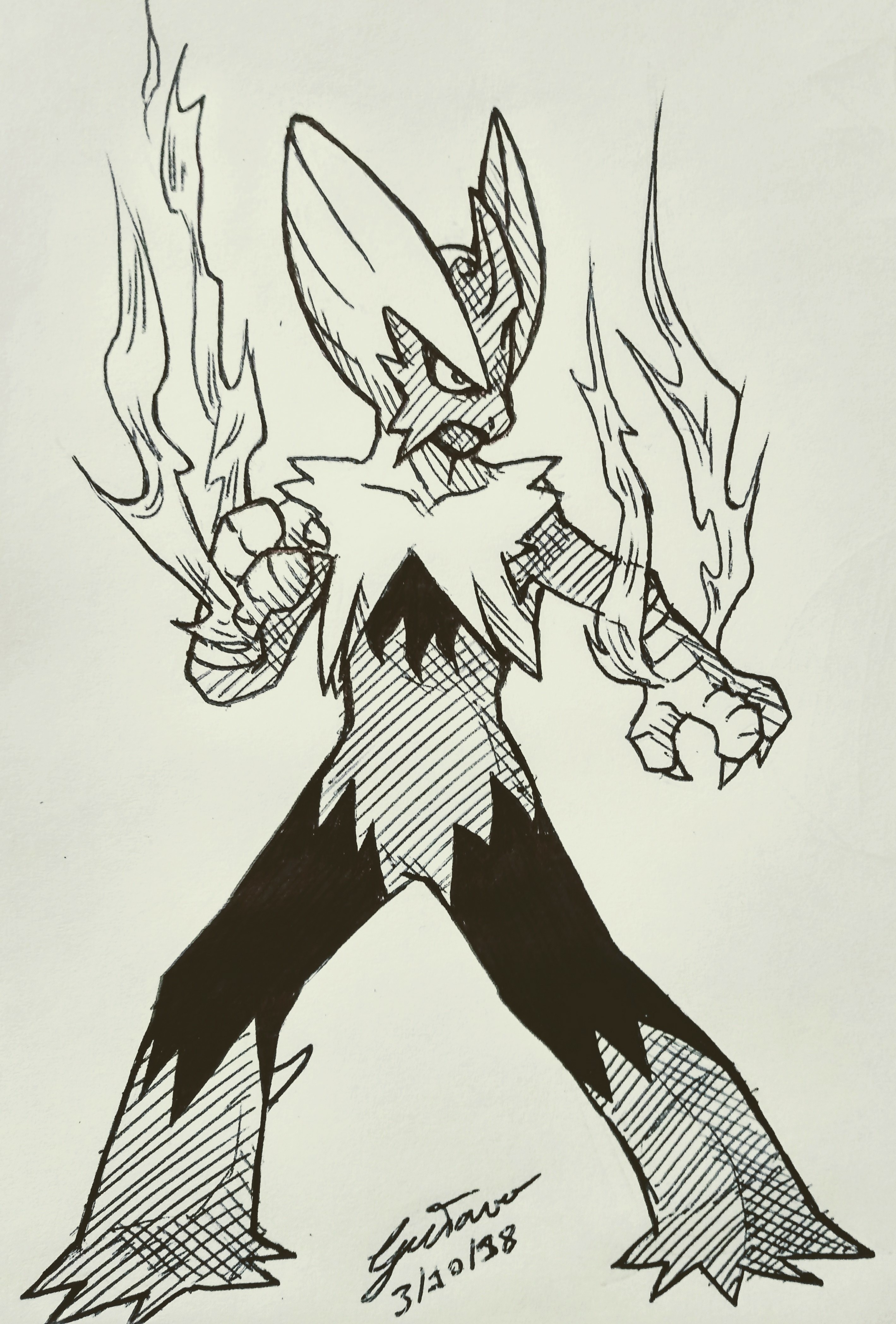 Mega Blaziken Drawing