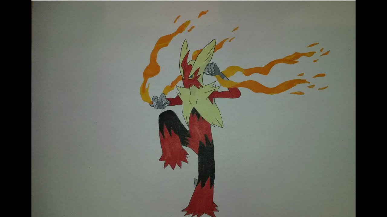 1280x720 how to draw mega blaziken pokemon or as - Mega Blaziken Drawing