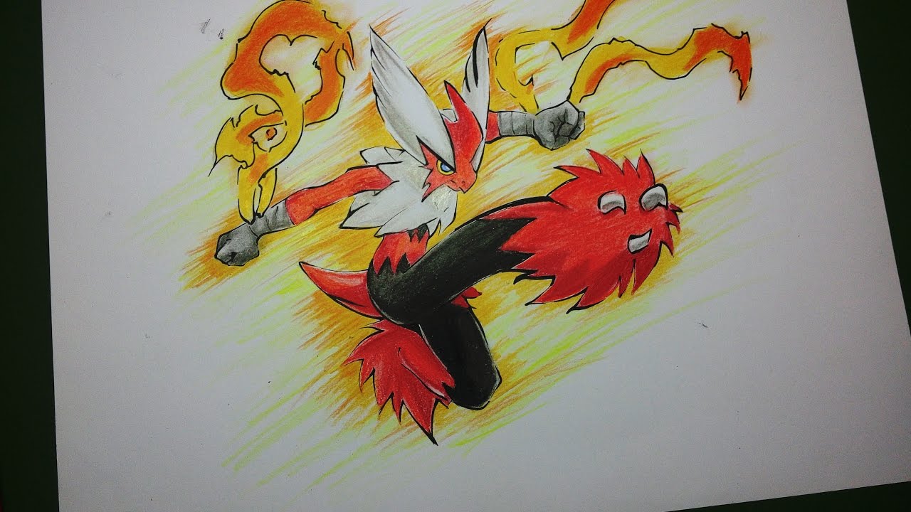 1280x720 how to draw pokemon speed drawing mega blaziken - Mega Blaziken Drawing