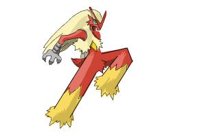 300x200 how to draw mega blaziken from pokemon - Mega Blaziken Drawing