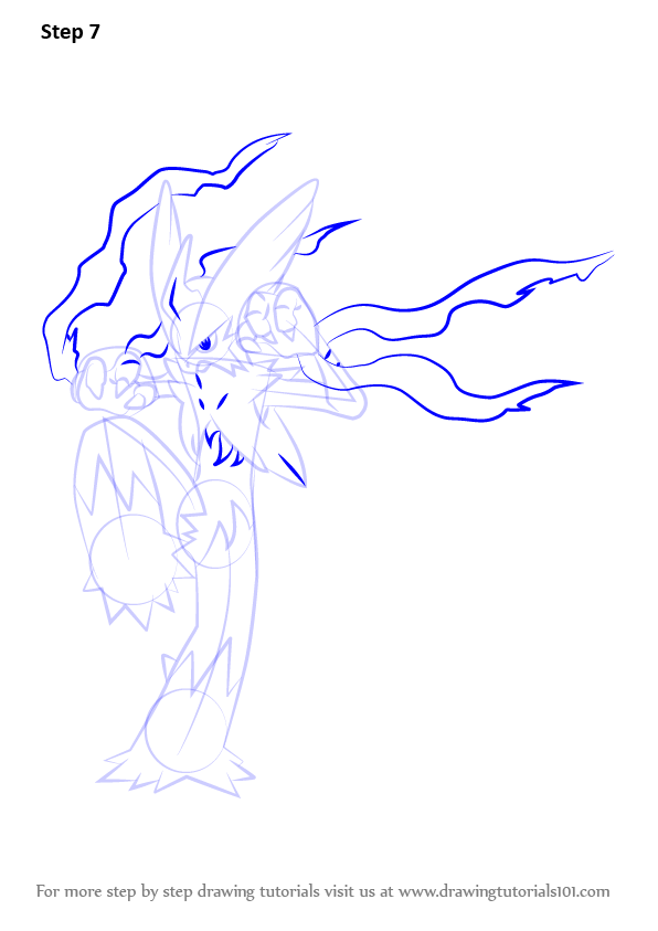 596x843 learn how to draw mega blaziken from pokemon - Mega Blaziken Drawing