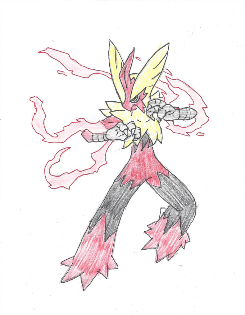 789x1013 mega blaziken - Mega Blaziken Drawing