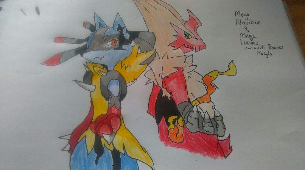 1024x572 mega lucario mega blaziken drawing! amino - Mega Blaziken Drawing