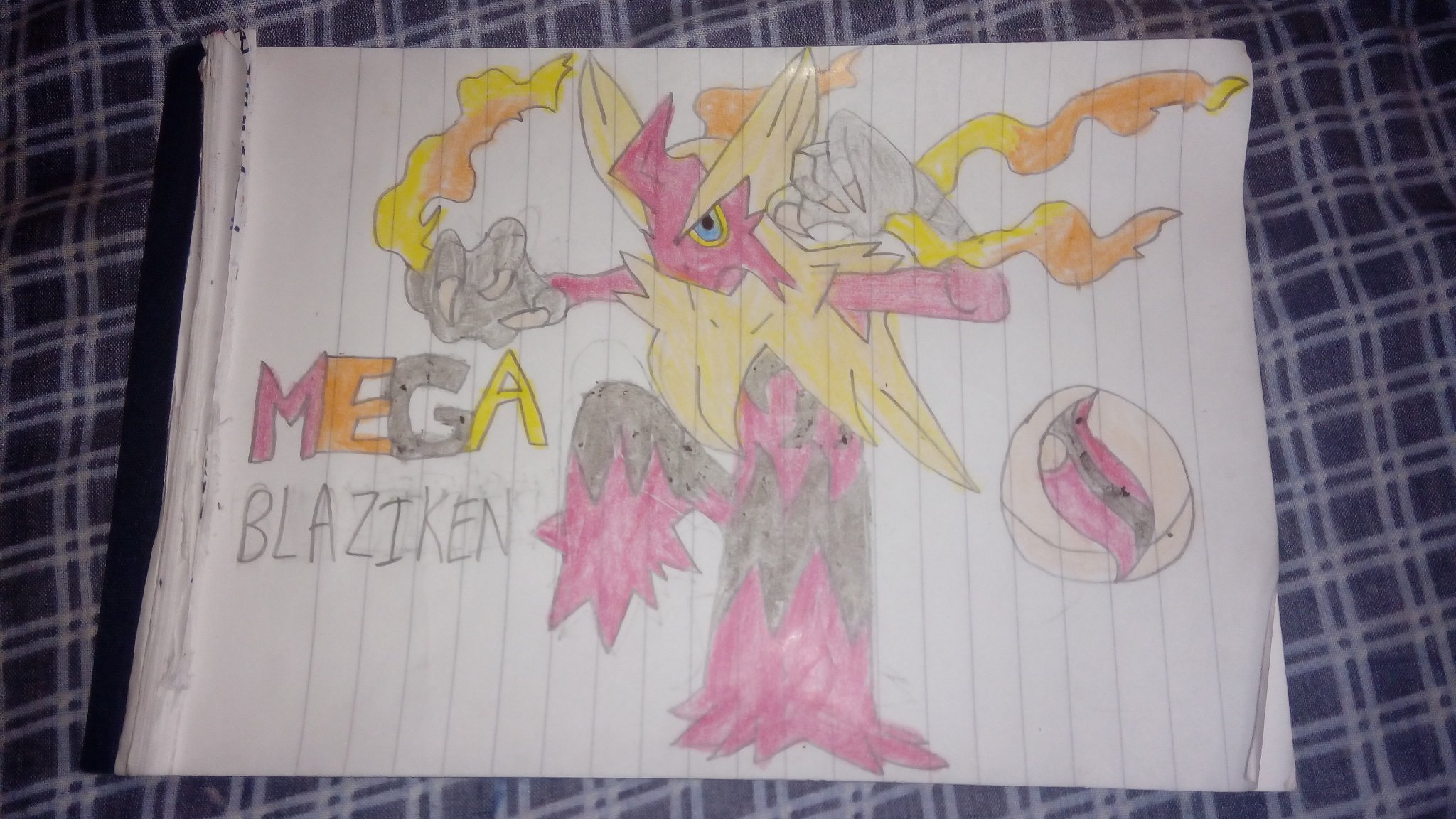 2048x1152 random pokemon drawings my drawing of mega blaziken - Mega Blaziken Drawing