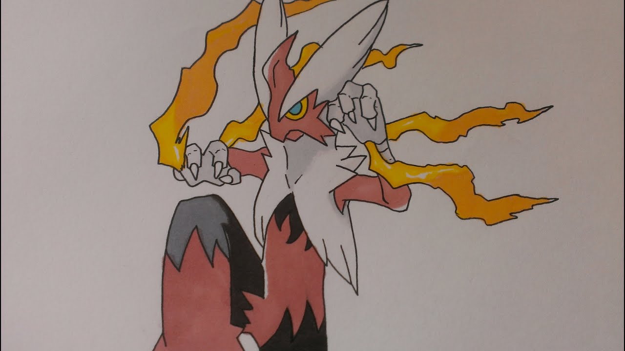 1280x720 drawing mega blaziken, pokemon x and y - Mega Blaziken Drawing