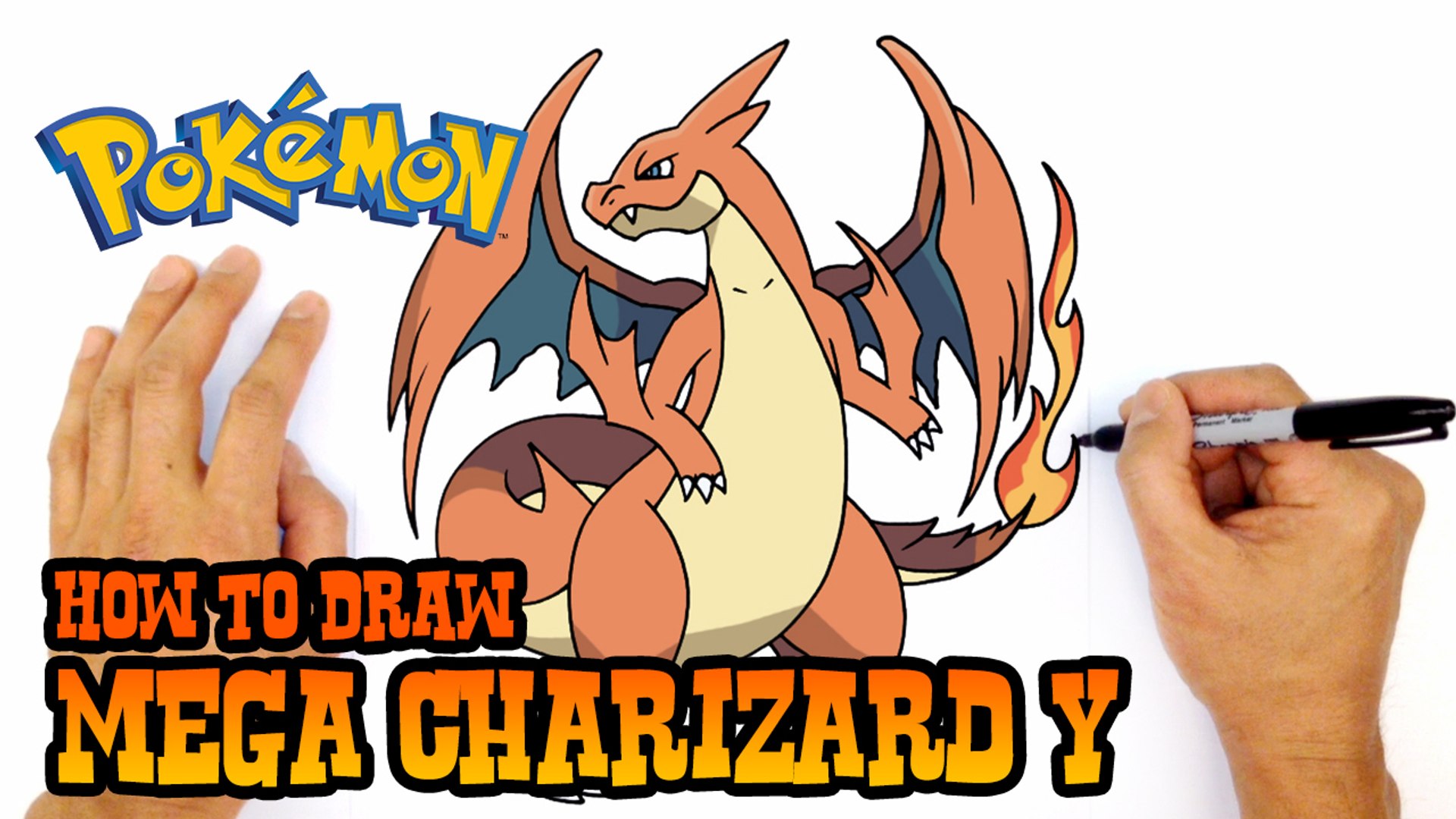 1920x1080 How To Draw Mega Charizard Y - Mega Charizard Drawing