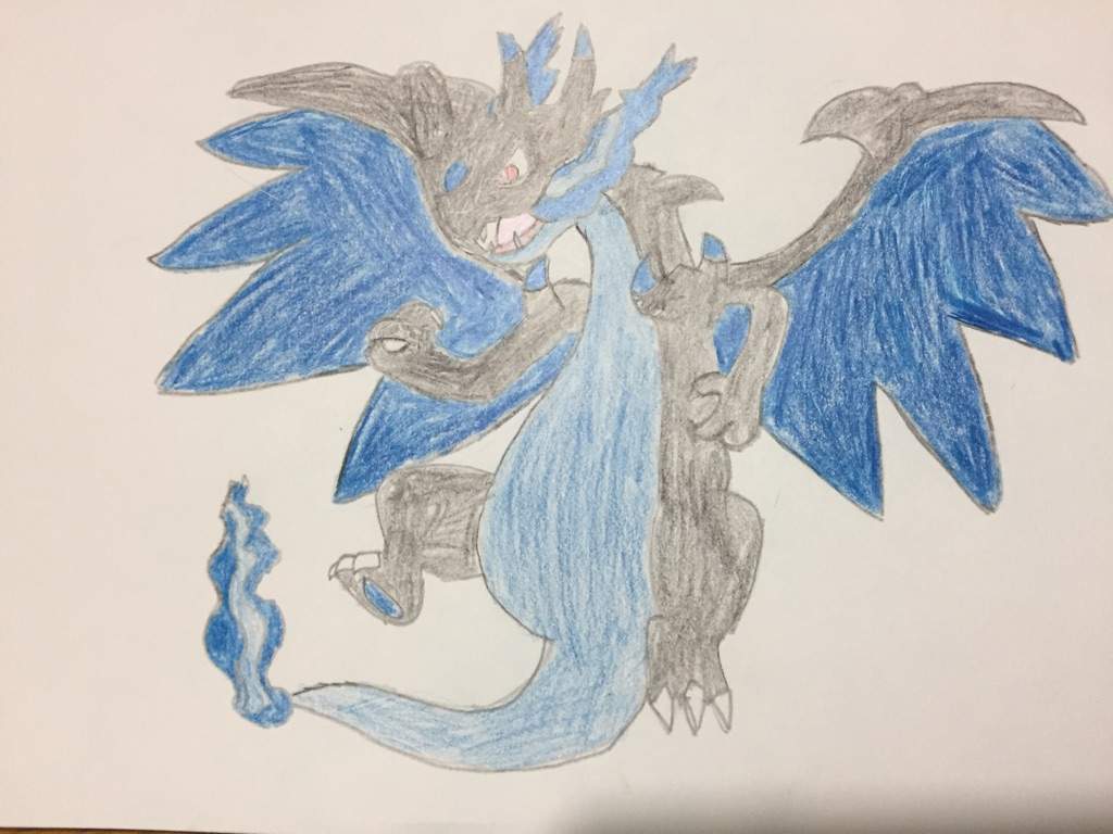 1024x768 Mega Charizard X Drawing Amino - Mega Charizard Drawing