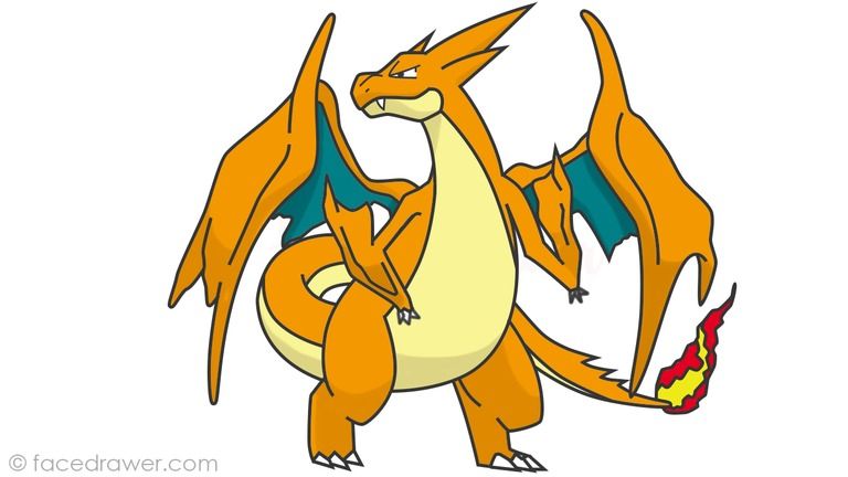 768x432 How To Draw Mega Charizard Y Step Dragon - Mega Charizard Drawing