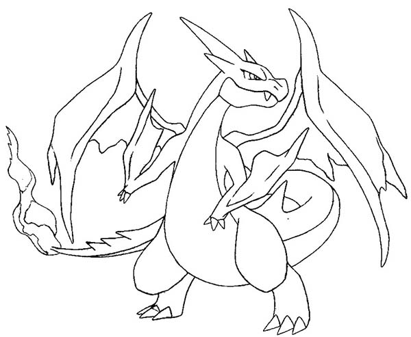 600x493 Mega Charizard X Coloring Sheet Pokemon Coloring Pages Mega - Mega Charizard X Drawing