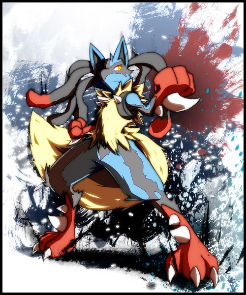 500x600 Just Wanted To Show Imgur A Cool Drawing Of Mega Lucario - Mega Lucario Drawing