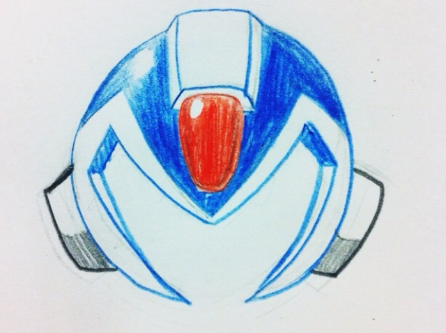 640x478 How To Draw Megaman X - Mega Man Drawing