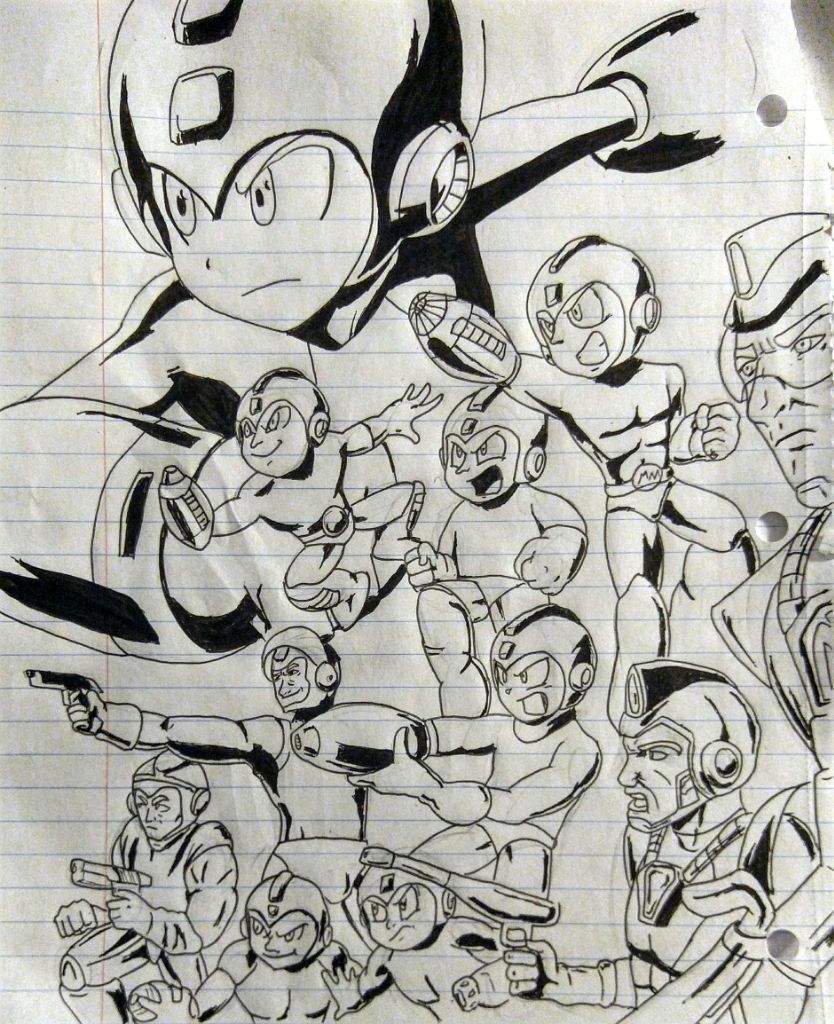 834x1024 mega man drawing anime amino - Mega Man Drawing