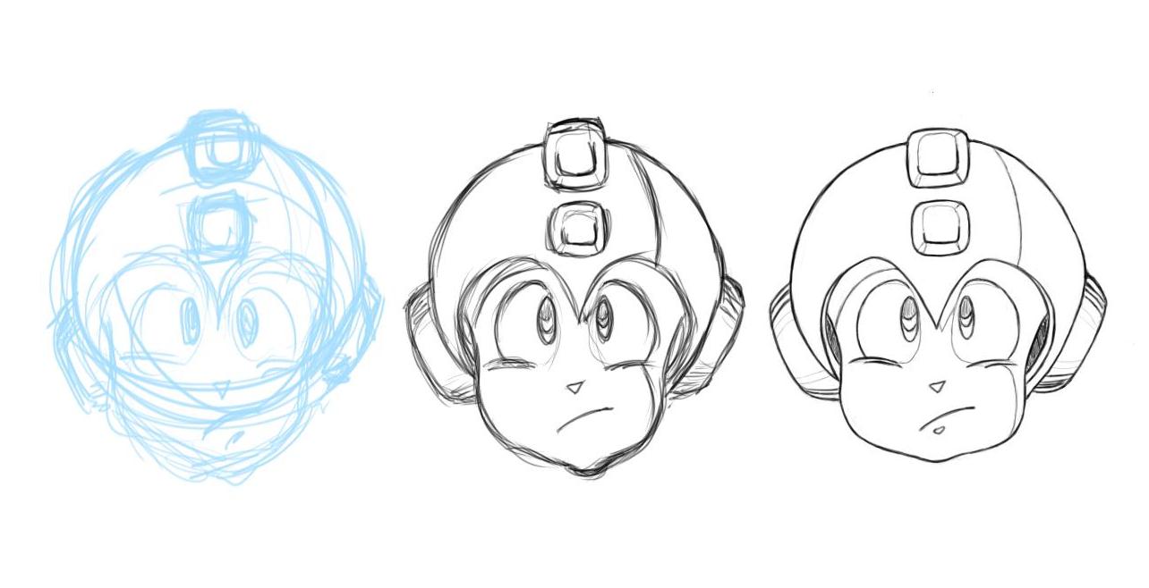 1284x658 daily drawing day mega man - Mega Man Drawing