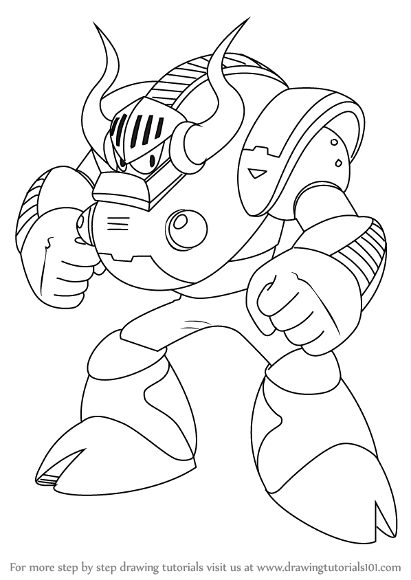 598x844 mega man drawing tutorials - Mega Man Drawing