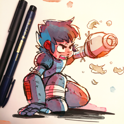 400x400 Draw A Megaman Day Tumblr - Mega Man Drawing