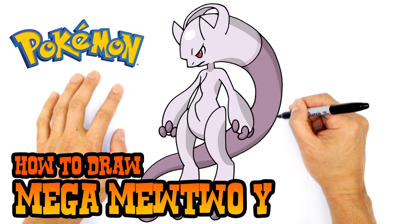 1280x720 How To Draw Mega Mewtwo Y Pokemon - Mega Mewtwo Drawing