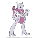 150x150 Learn How To Draw Mega Mewtwo X From Pokemon - Mega Mewtwo Drawing