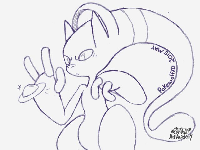 640x480 Day Pokemon Drawing Challenge Amino - Mega Mewtwo Drawing
