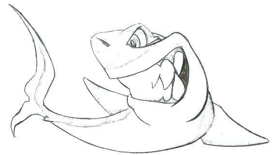 570x320 Megalodon Shark Coloring Pages Shark Coloring Pages At Free - Megalodon Shark Drawing