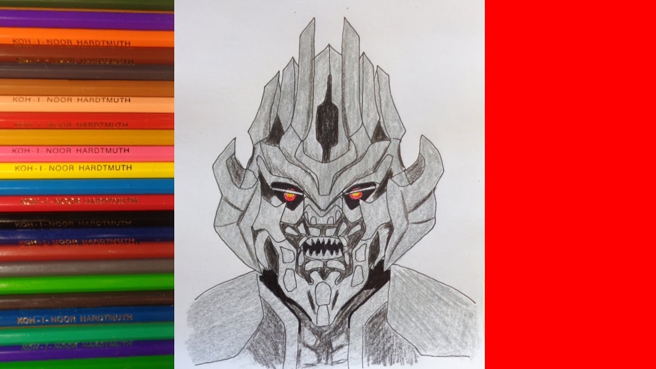 1280x720 How To Draw Megatron, Transformers, Kak Narisovat Megatrona - Megatron Drawing