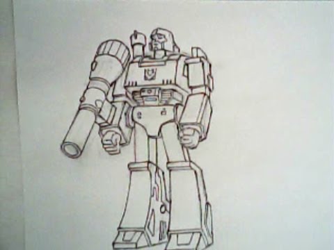 480x360 How To Draw Megatron From Transformers - Megatron Drawing