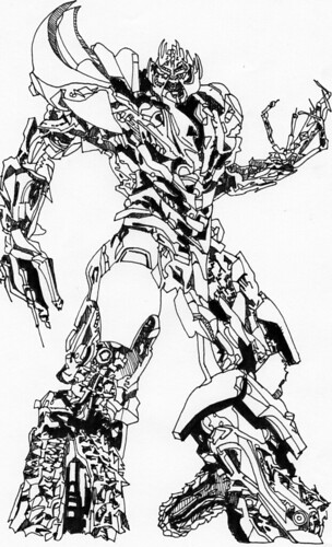 304x500 Megatron Drawing - Megatron Drawing