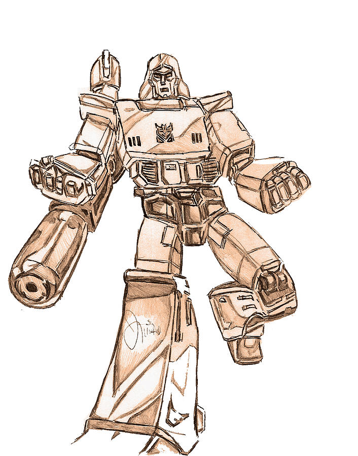 706x900 Megatron Drawing - Megatron Drawing