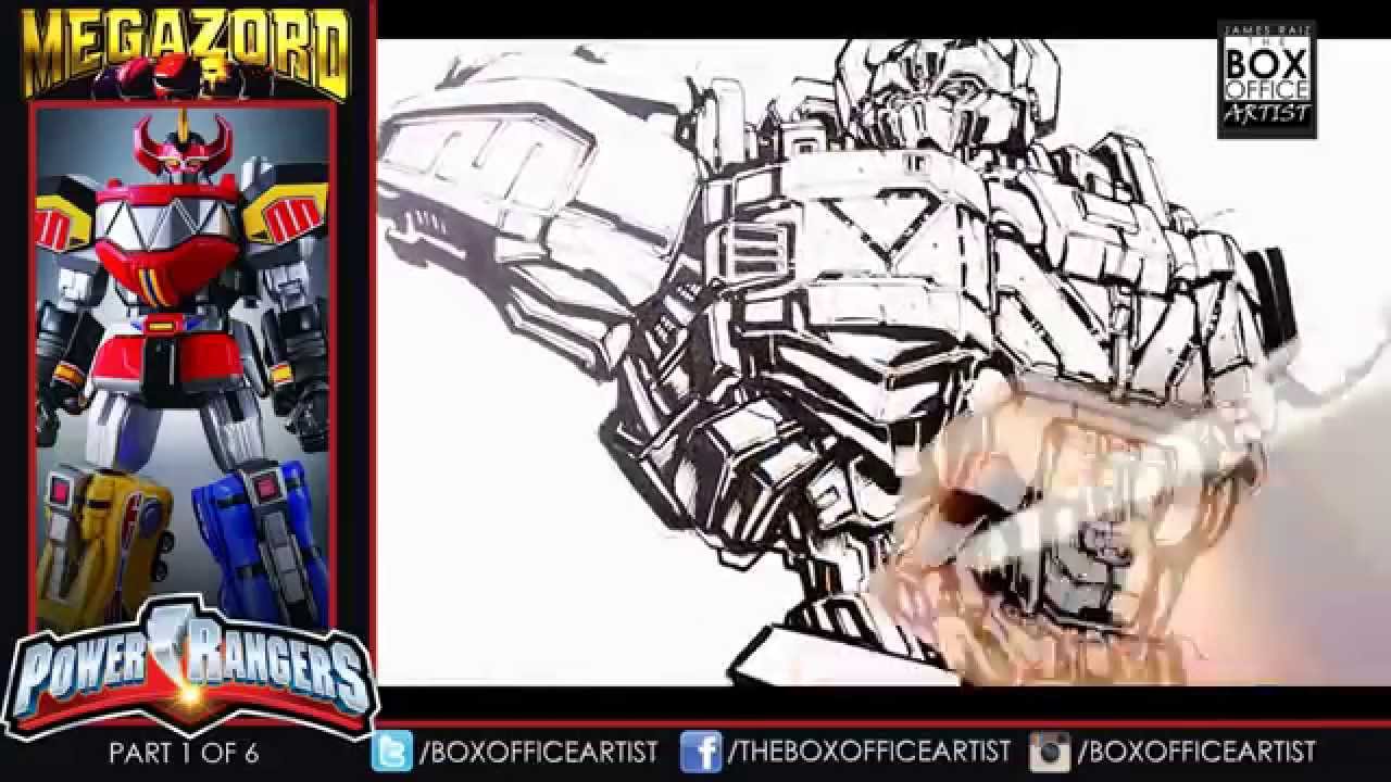 1280x720 power rangers redesign part of drawing the megazord - Megazord Drawing
