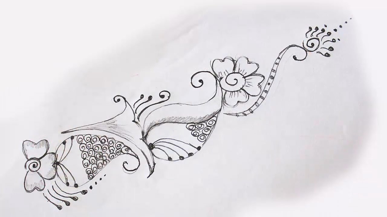 1280x720 Mehendi Designs Drawing - Mehndi Design Drawing
